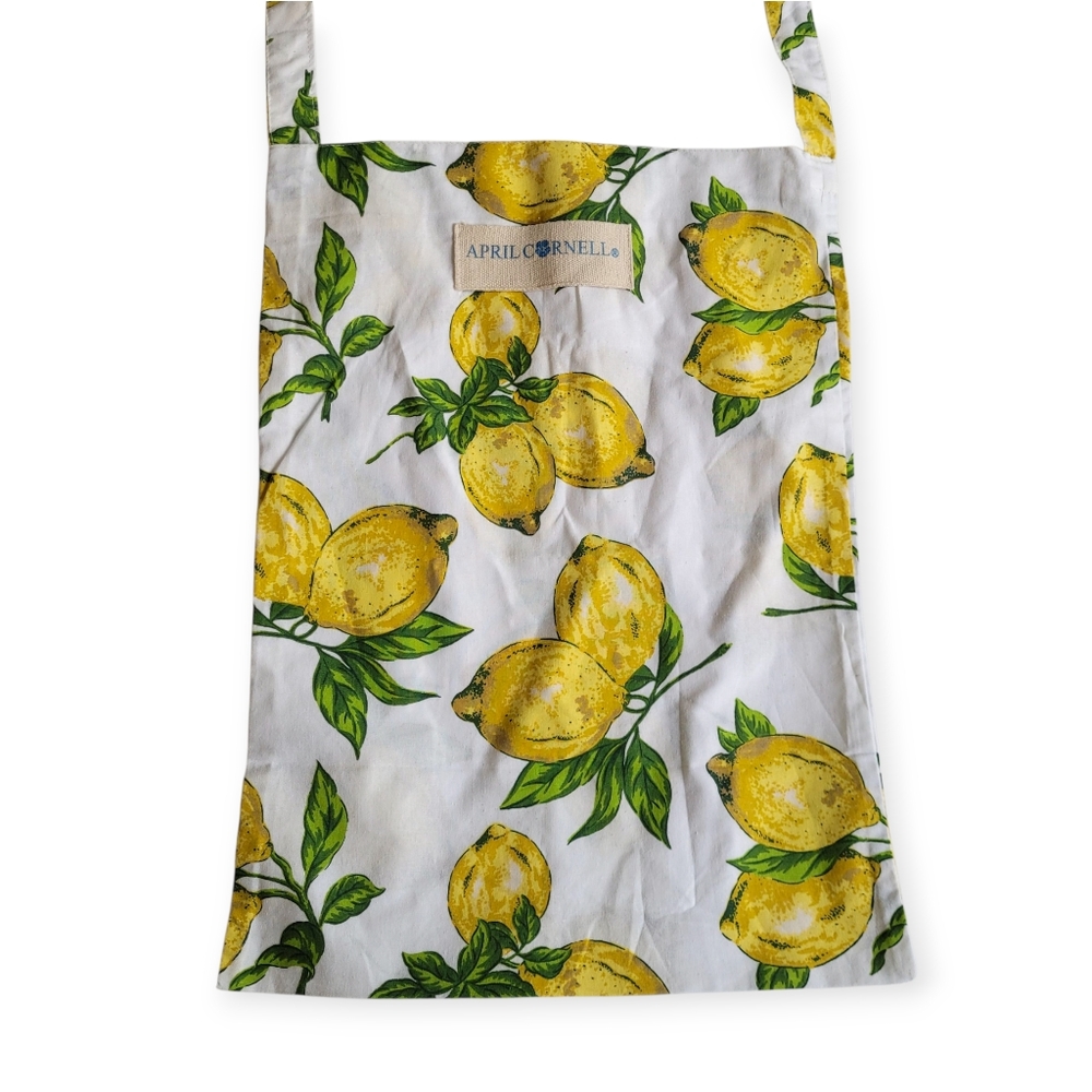 NWOT April Cornell Lemon Print Shopper Tote Bag